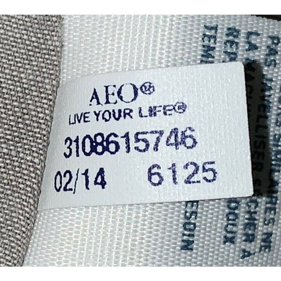 American Eagle Sz SMALL Soft Chambray Shirt Top Gray Mineral Wash Cotton EUC - Picture 10 of 10